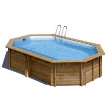 Дървен овален басейн с външни подпори GRENADE 2 (4.36 x 3.36 x 1.17 м) | GRE