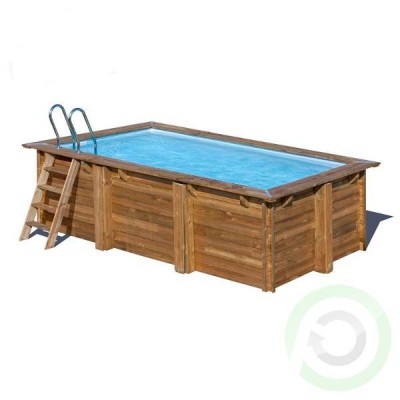 Сглобяем басейн дървена облицовка - правоъгълен Gre sunbay