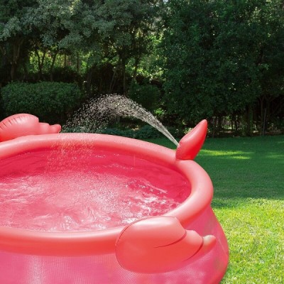 Детски надуваем басейн - Summer Waves розово фламинго